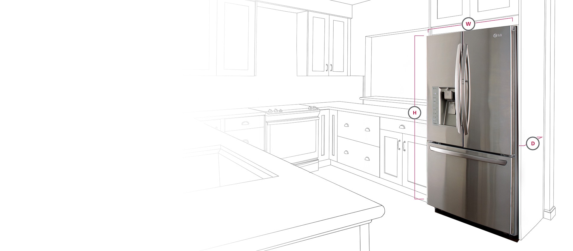 LG CounterDepth Refrigerators BuiltIn Look for Your Kitchen LG USA