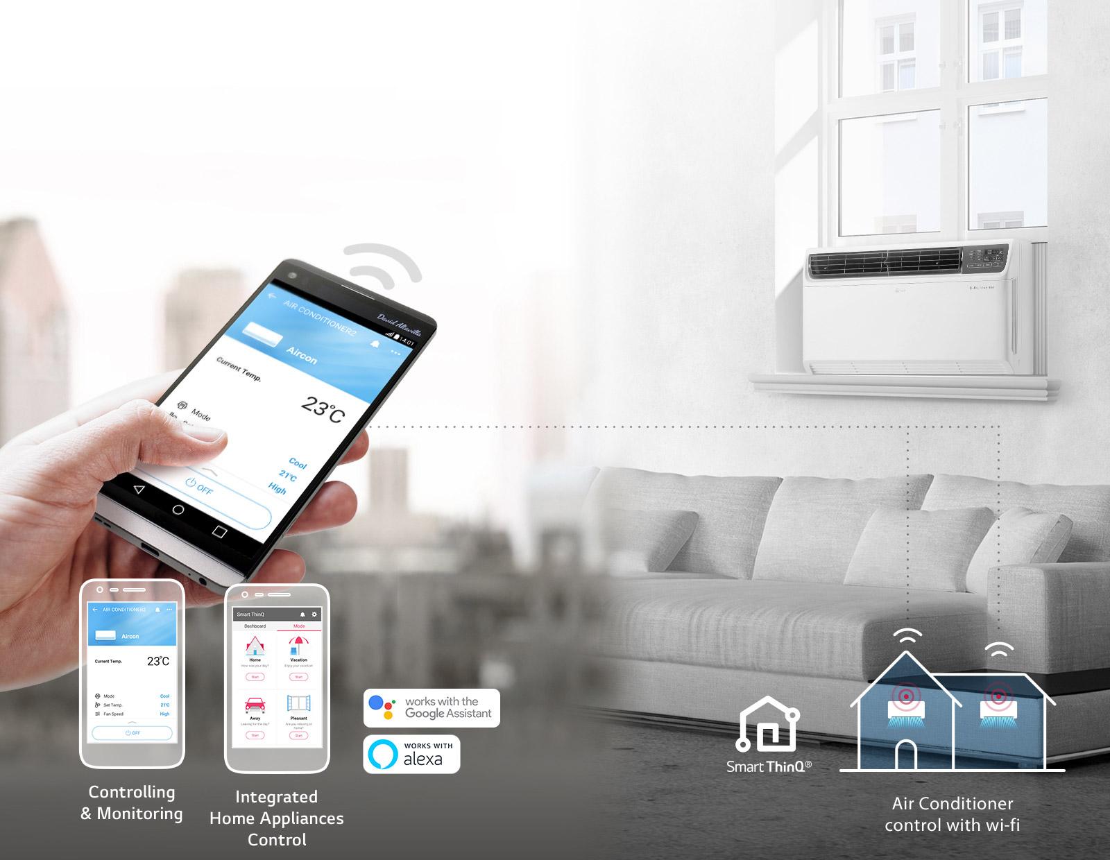 LG LW1517IVSM 14,000 BTU DUAL Inverter Smart wifi Enabled Window Air
