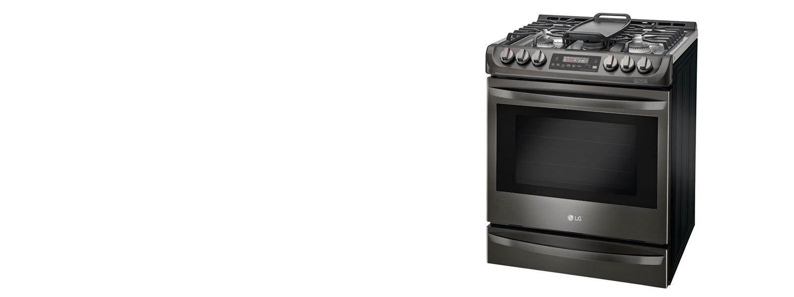 LG LSG4513BD Black Stainless Steel Gas Slidein Range LG USA