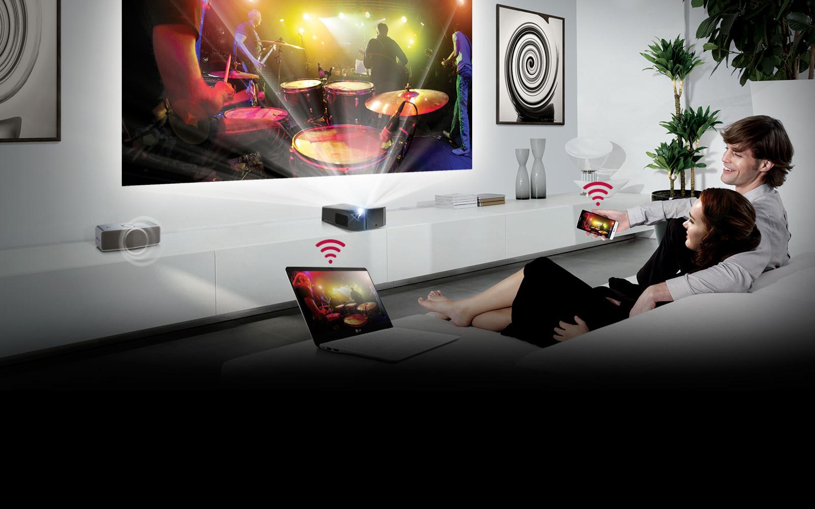 LG PF1000UW Ultra Short Throw LED Home Theater Projector LG USA