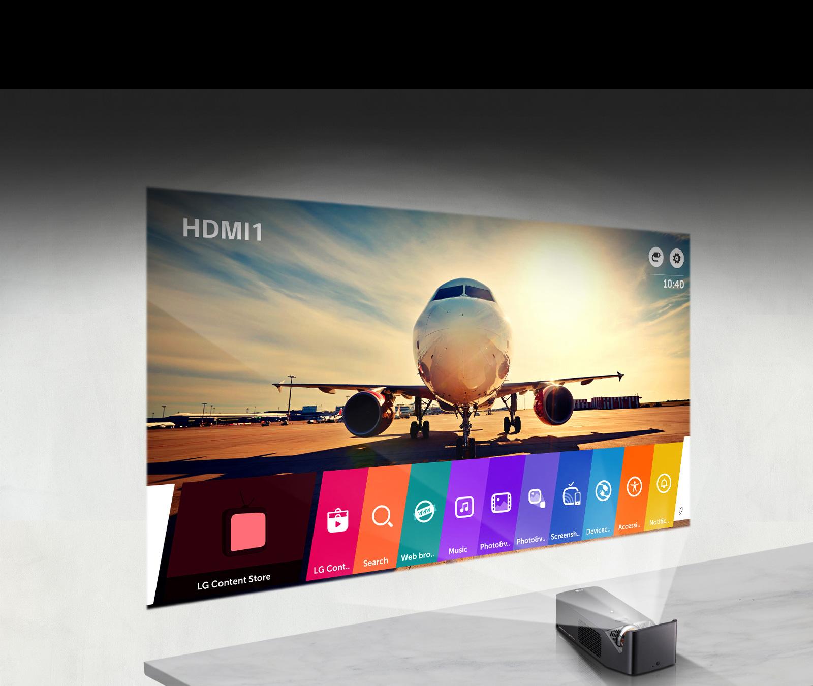LG PF1000UW Ultra Short Throw LED Home Theater Projector LG USA
