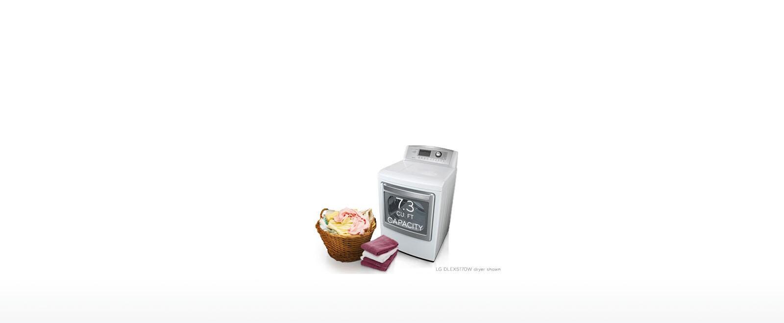 LG DLEX7600KE Ultra Large Capacity TurboSteam Electric Dryer LG USA