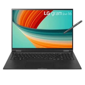 16'' 2in1 WQXGA 360˚ Touch IPS gram Laptop with Windows 11 Pro, 16GB LPDDR5, 1TB Dual SSD slots & Stylus Pen1