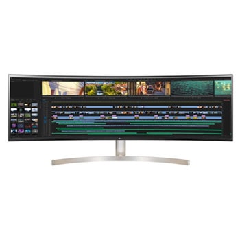 49" IPS Dual QHD UltraWide™ Curved Monitor (5120x1440) with HDR10, USB Type-C™, 10W Speakers, & PBP, 3PBP / Dual Controller1