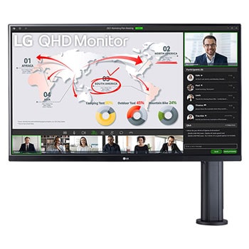 32'' QHD IPS Ergo Monitor with Ergonomic Stand, USB Type-C™ Port, & sRGB 99% (Typ.) with HDR10 1