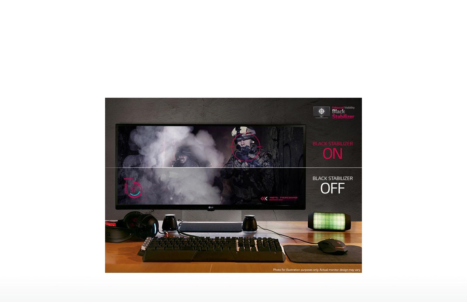 29UM67-P-LCD Monitor 29 (WIDE) Black Stabilizer
