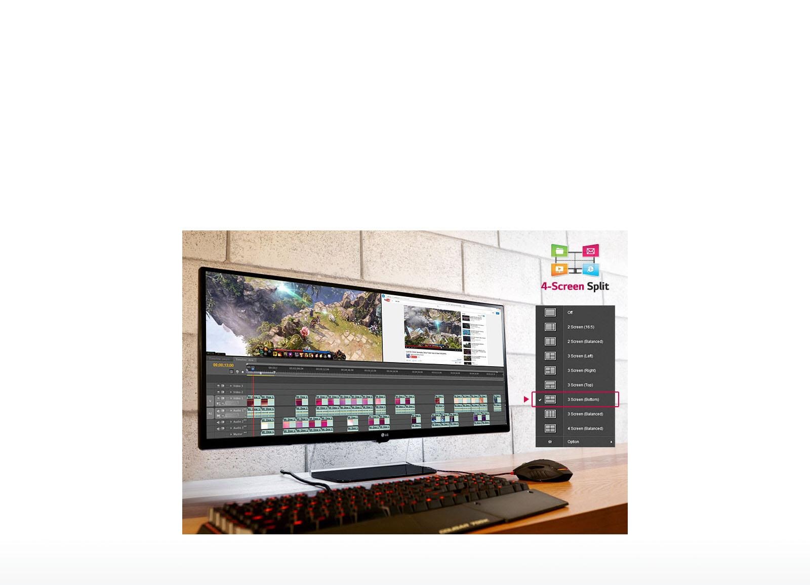 29UM67-P-LCD Monitor 29 (WIDE) 4-Screen
