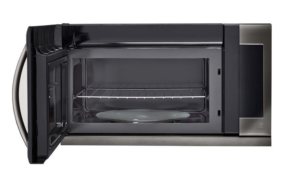 Microwaves Stainless Steel Interior Kitchenaid 30 In W 1 9 Cu Ft Lg Lmhm2237bd Black Stainless Steel Over The Range Microwave Usa