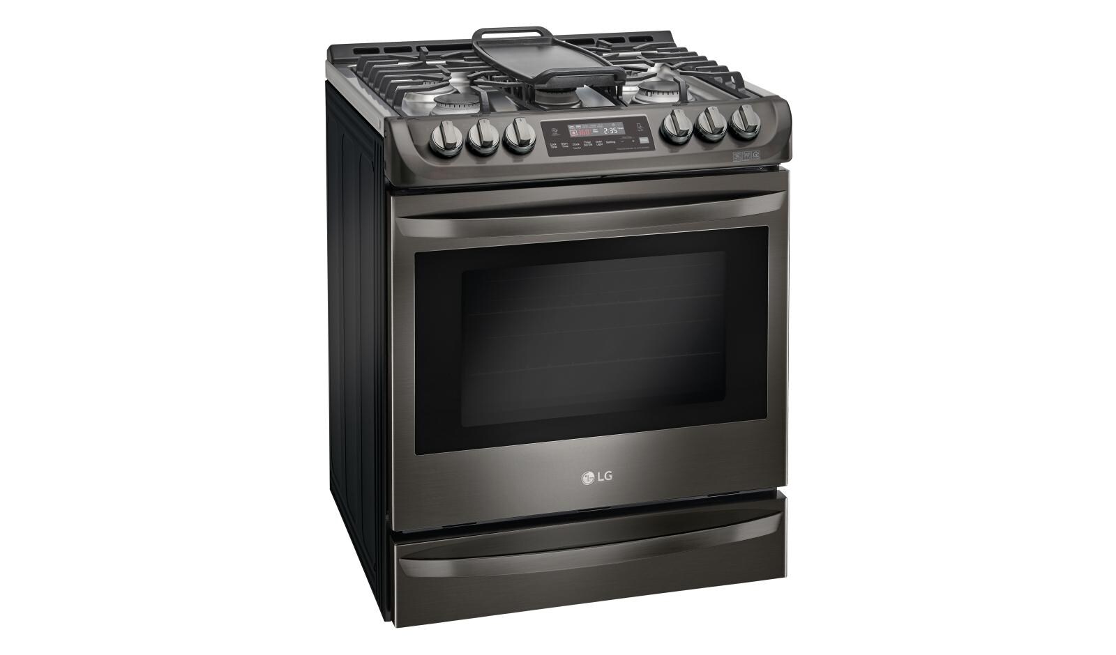 LG LSG4513BD Black Stainless Steel Gas Slidein Range LG USA