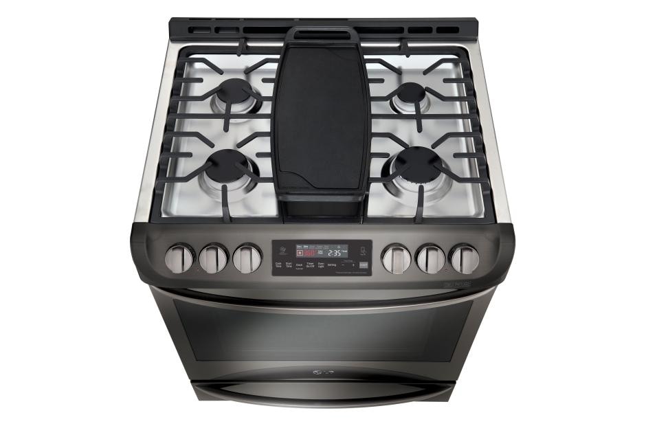 LG LSG4513BD Black Stainless Steel Gas Slidein Range LG USA