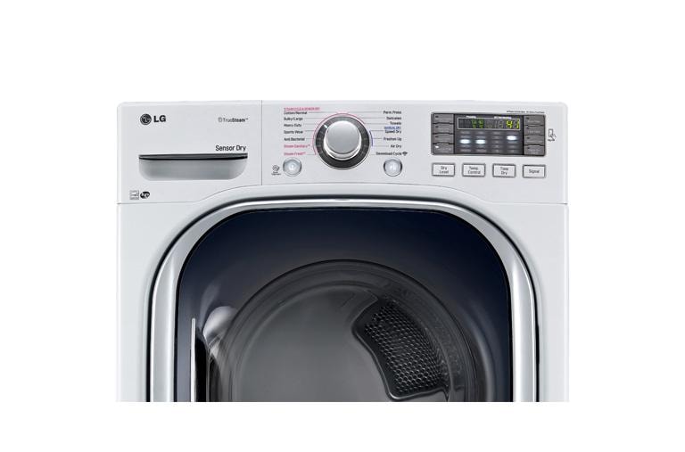 LG DLEX4270W Ultra Large Capacity Steam Dryer with NFC Tag On LG USA