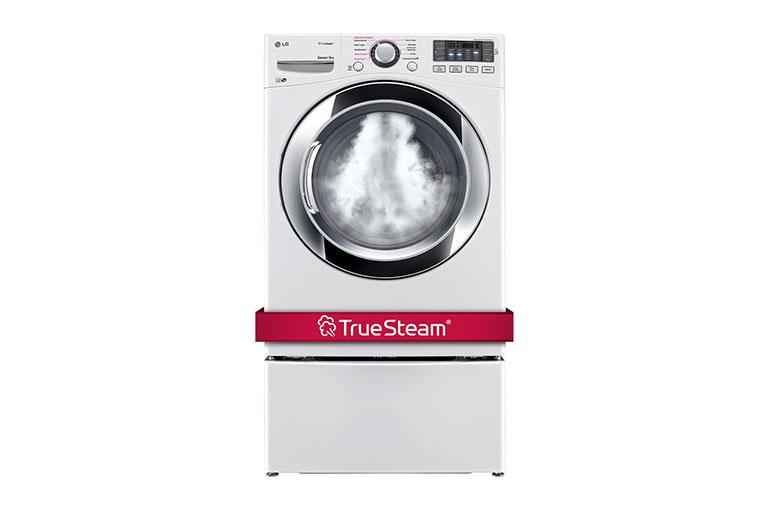 LG DLEX3370W Ultra Large Capacity Smart ThinQ Steam Dryer LG USA
