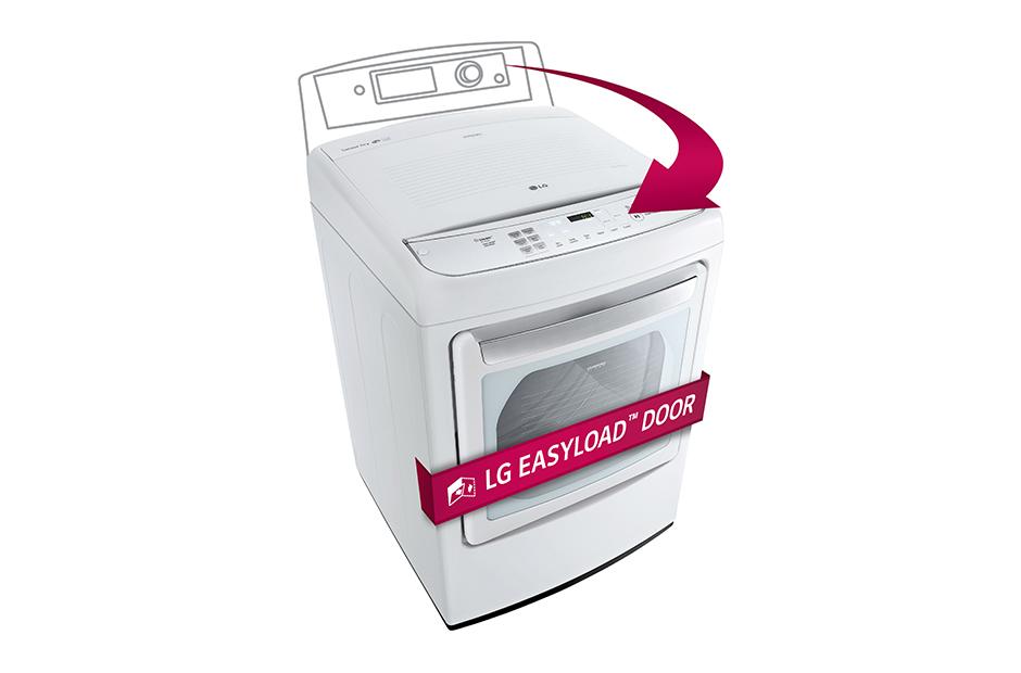 LG DLGY1702WE High Efficiency Front Control Steam Dryer LG USA