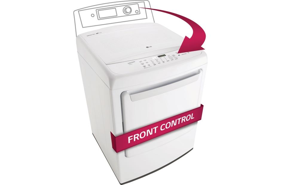 LG DLG1502W Large High Efficiency Front Control Gas Dryer LG USA