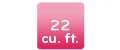 Capacity, 22 cu.ft.