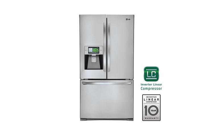 lg refrigerator door smart refrigerators screen lcd thinq french