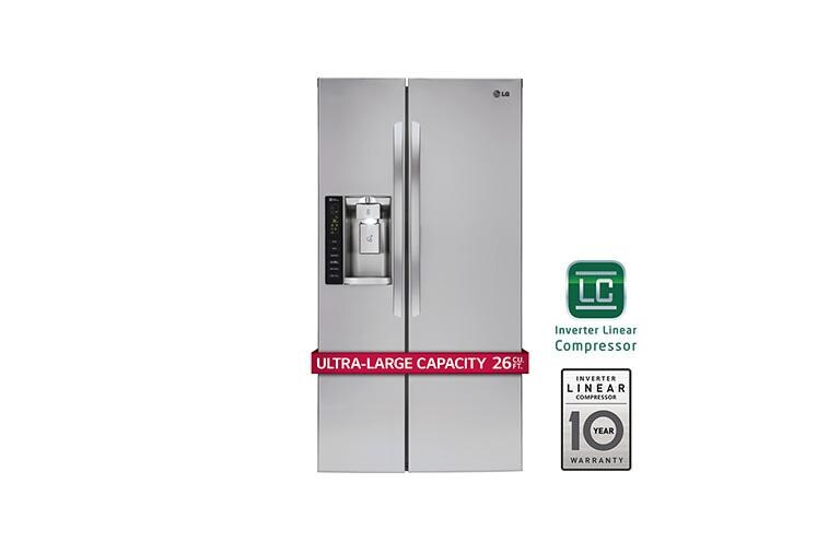 LG LSXS26326S Ultra Capacity SidebySide Refrigerator LG USA