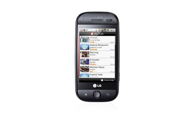 LG Điện thoại Android với bàn phím QWERTY và màn hình cảm ứng, GW620