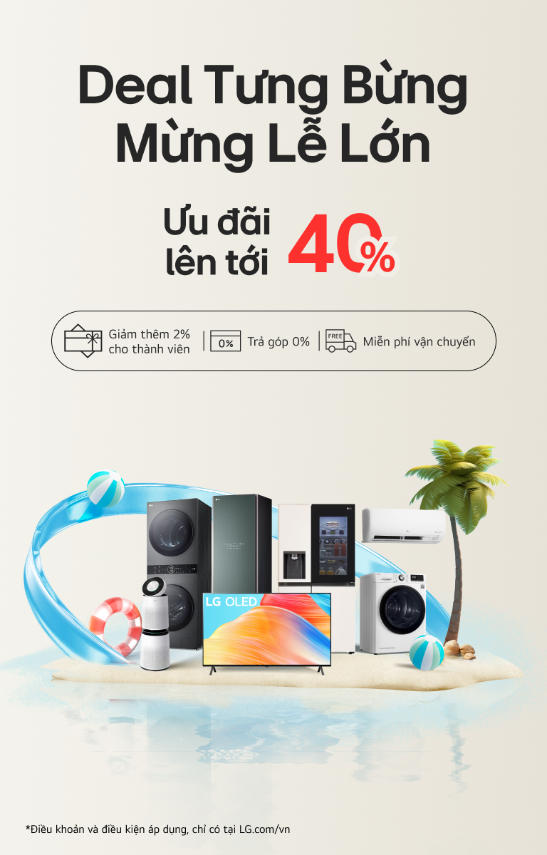 Hình ảnh LG OLED TV. Nội dung của Apple TV+ trên màn hình và tiêu đề là "Nhận ba tháng Apple TV+ miễn phí với LG Smart TV".