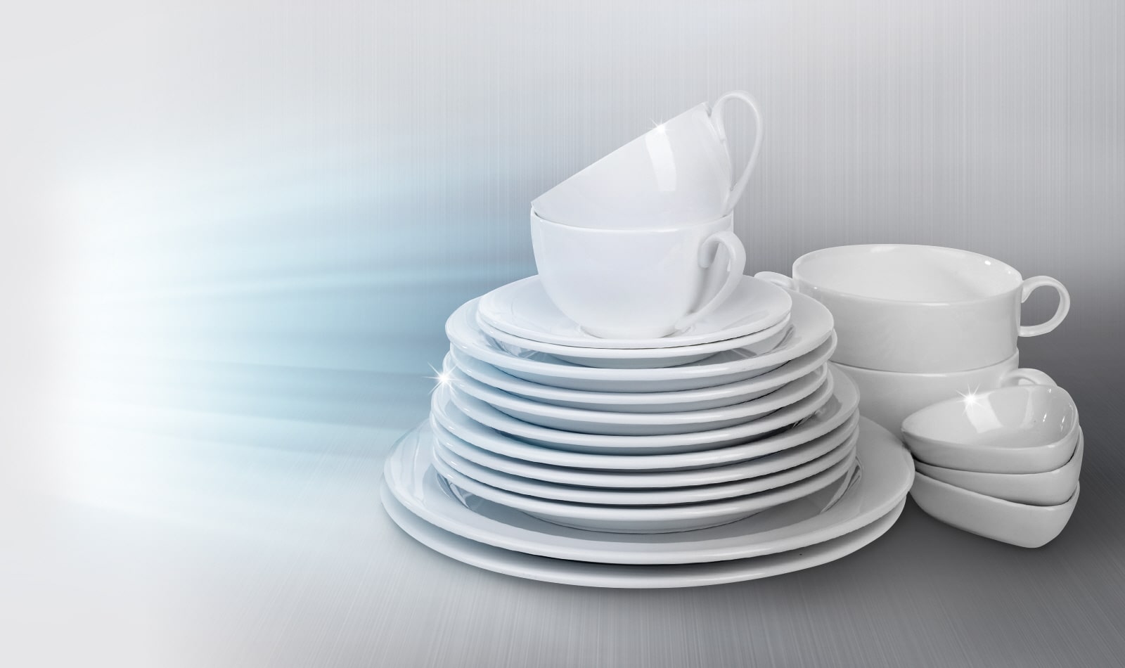 UV Sanitization Hygienic Dishes with No Bacteria