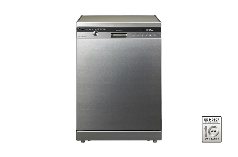 LG Stainless Steel Dishwasher with TrueSteam™ (14ps), D1444LF