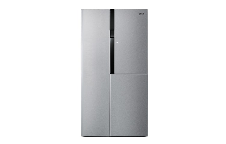 LG 635L Shiny Steel Side by Side Refrigerator, Door-in-Door™, GR-M237JLNN