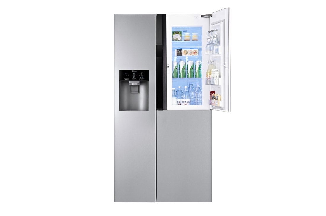 LG 614L Stainless Steel Side by Side Refrigerator, Door-in-Door™, GR-J237JSNN