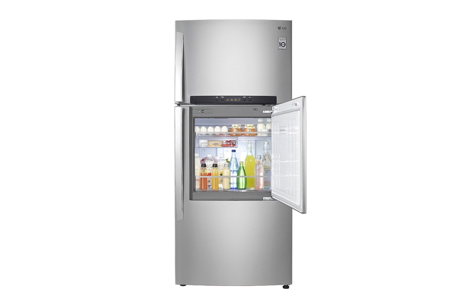 LG 510L Stainless Steel Top Freezer, Door-in-Door™, GN-D702HLAL