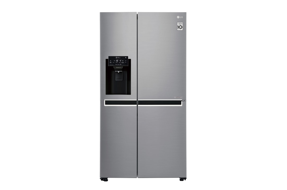 LG 601L Platinum Silver Side by Side Refrigerator, Mega Capacity, GC-L247SLUV