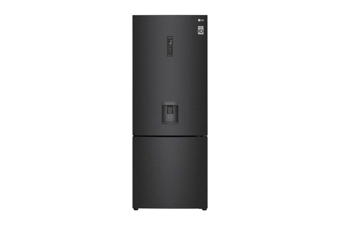 LG 446L Black, Bottom Freezer, Inverter Linear Compressor, GC-F569NQHM, GC-F569NQHM
