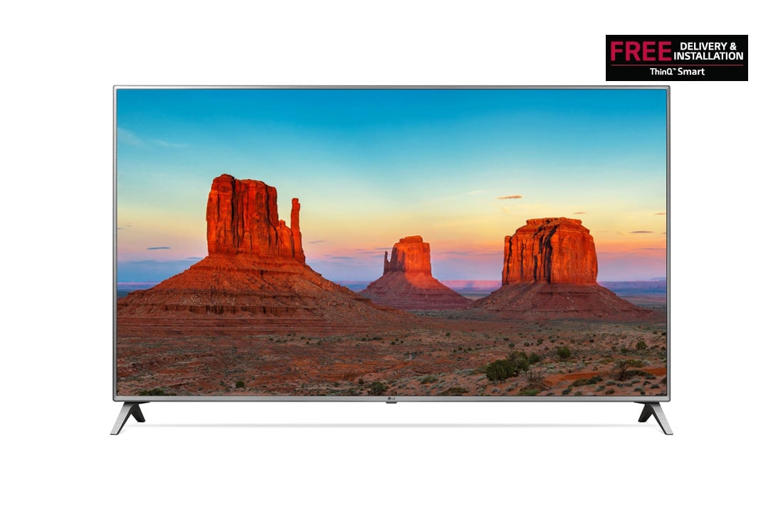 LG UHD TV 86 inch UK7050 Series IPS 4K Display 4K HDR Smart LED TV w/ ThinQ AI, 86UK7050PVA