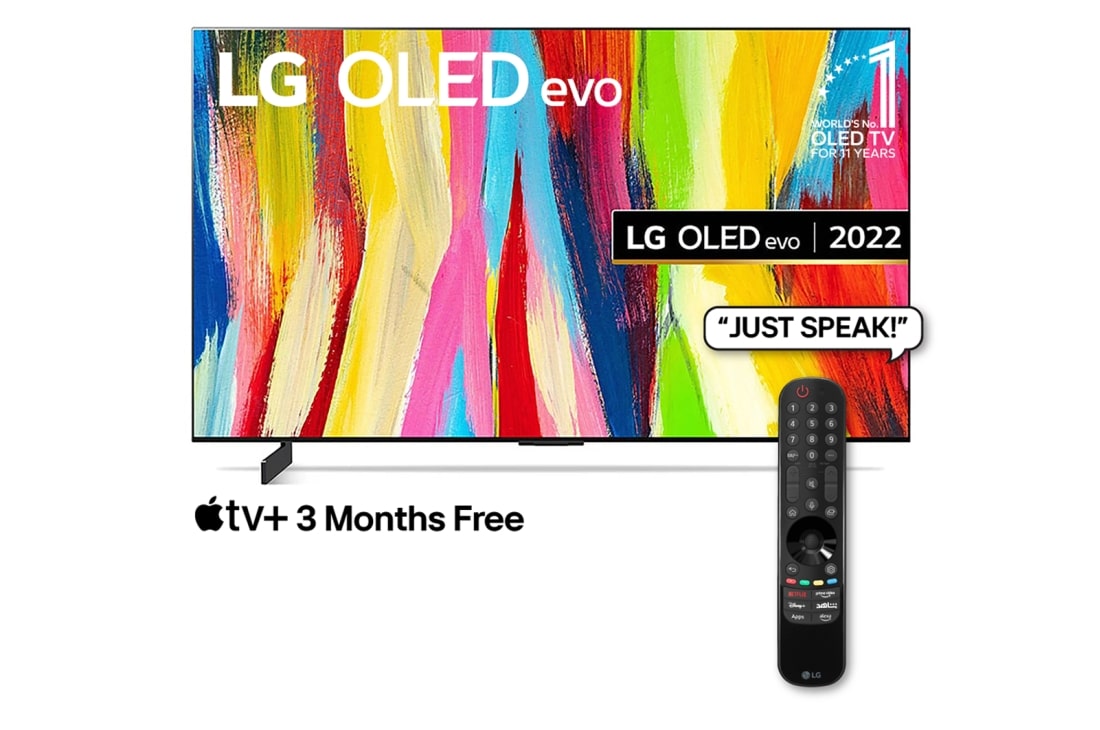 LG OLED evo 48'' C2 Nvidia G-Sync Gaming Smart TV with Magic Remote, HDR & webOS, OLED48C26LA
