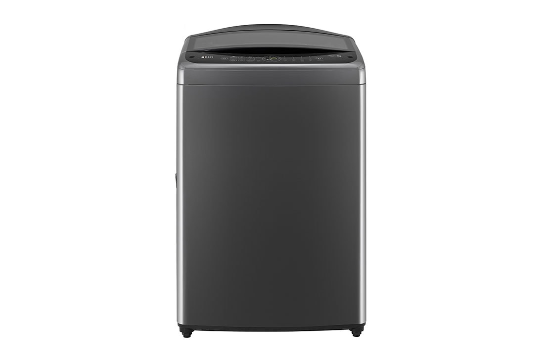 LG 19kg Top Load Washing Machine with AI DD™ in Black Finish, Front View, T19H3SDHT2