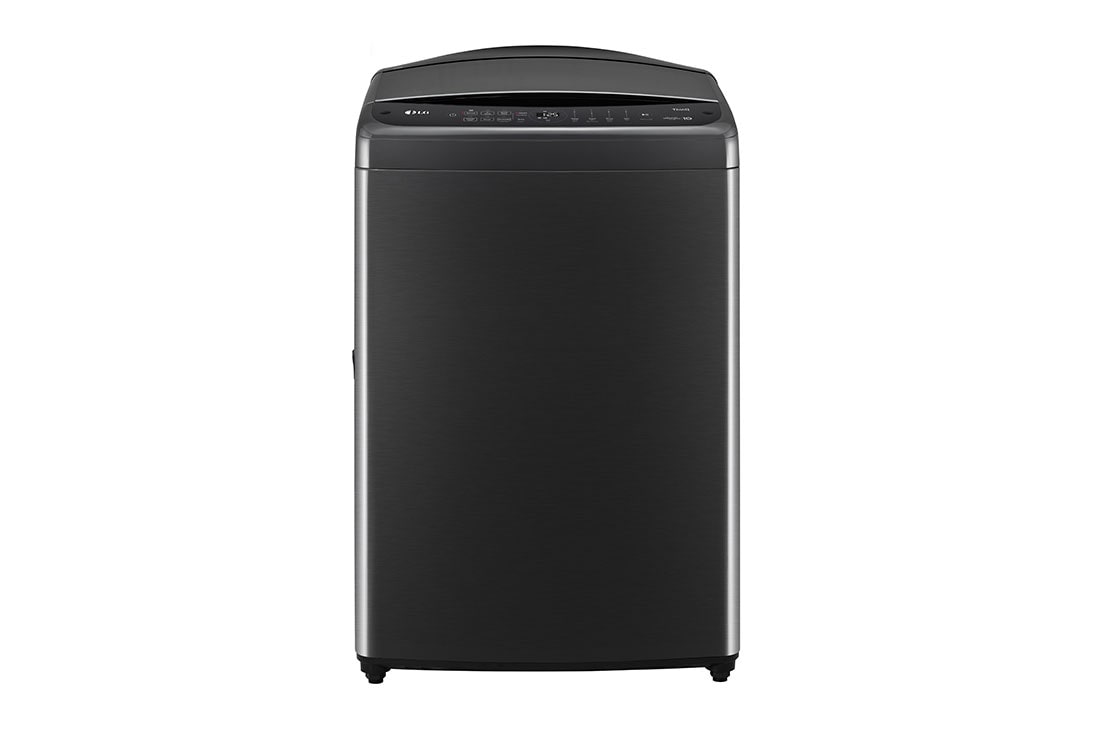 LG 21kg Top Load Washing Machine with AI DD™ in Black Finish, Front view, T21H7EHHSTP