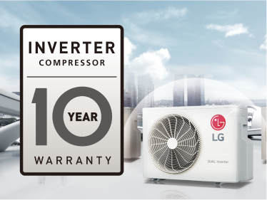 LG DUALCOOL 10 Year Warranty