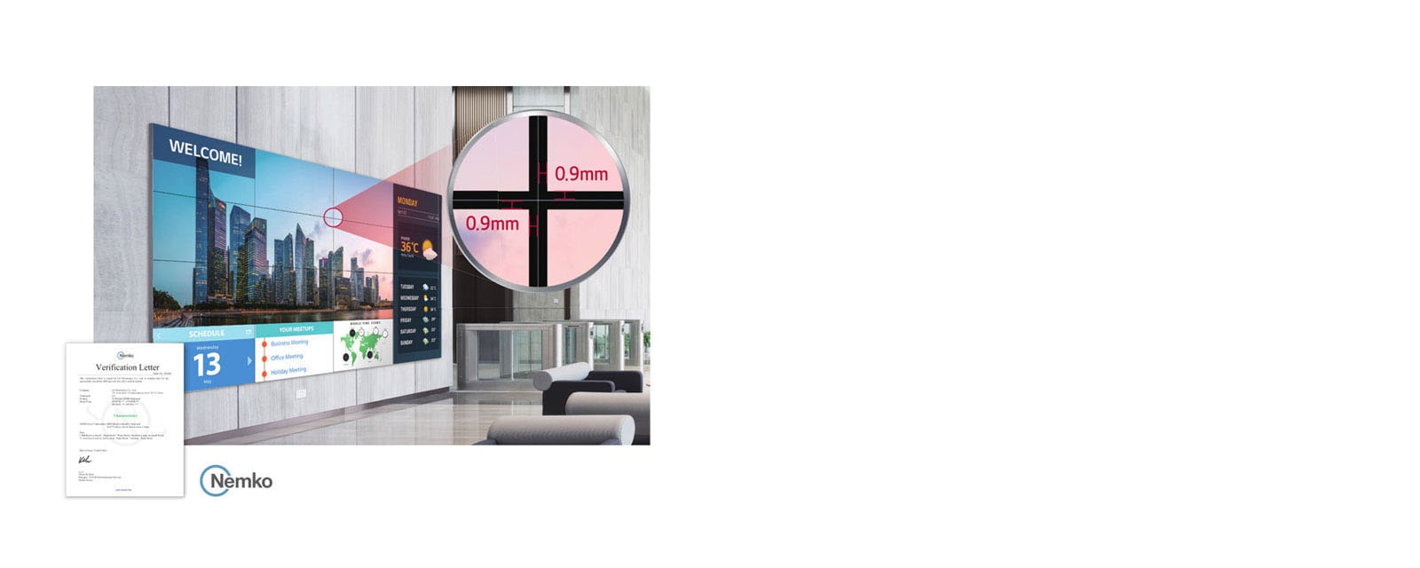 Seamless Large Screens with Extreme-Narrow Bezel1