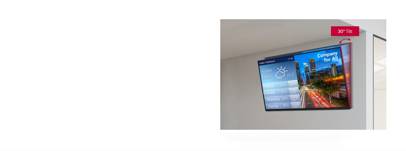 30° Tilting Installation1