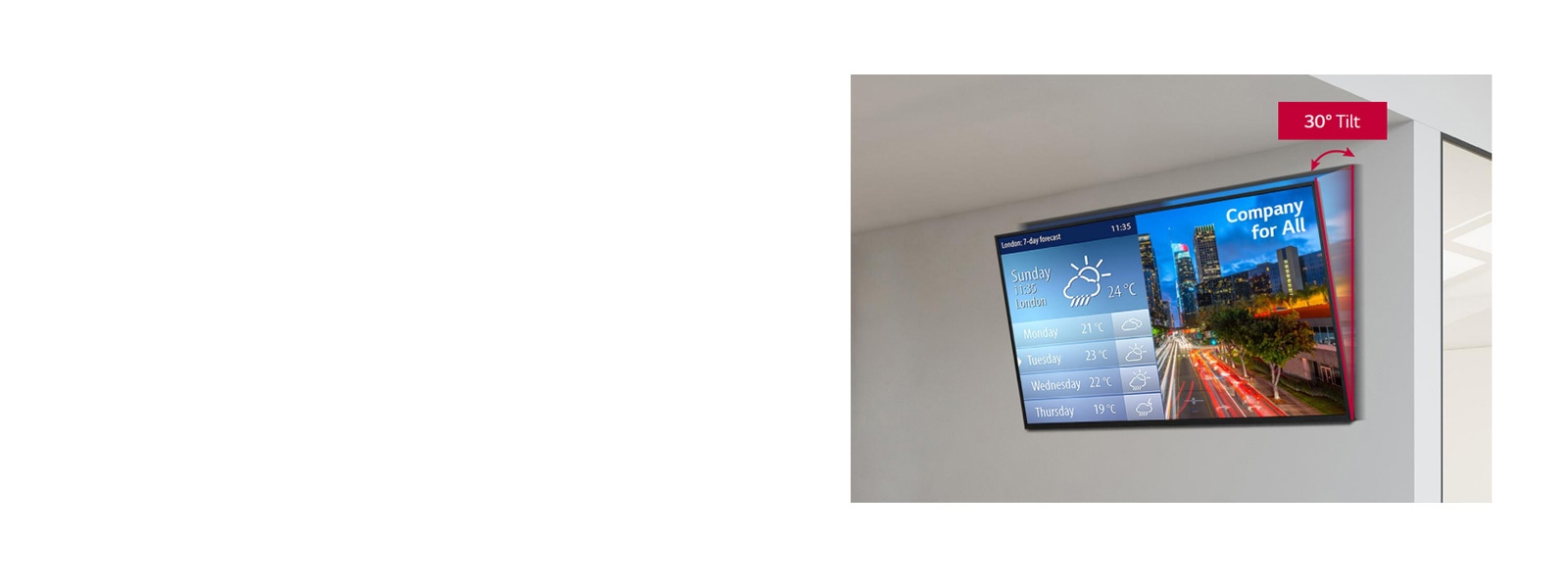 30° Tilting Installation1