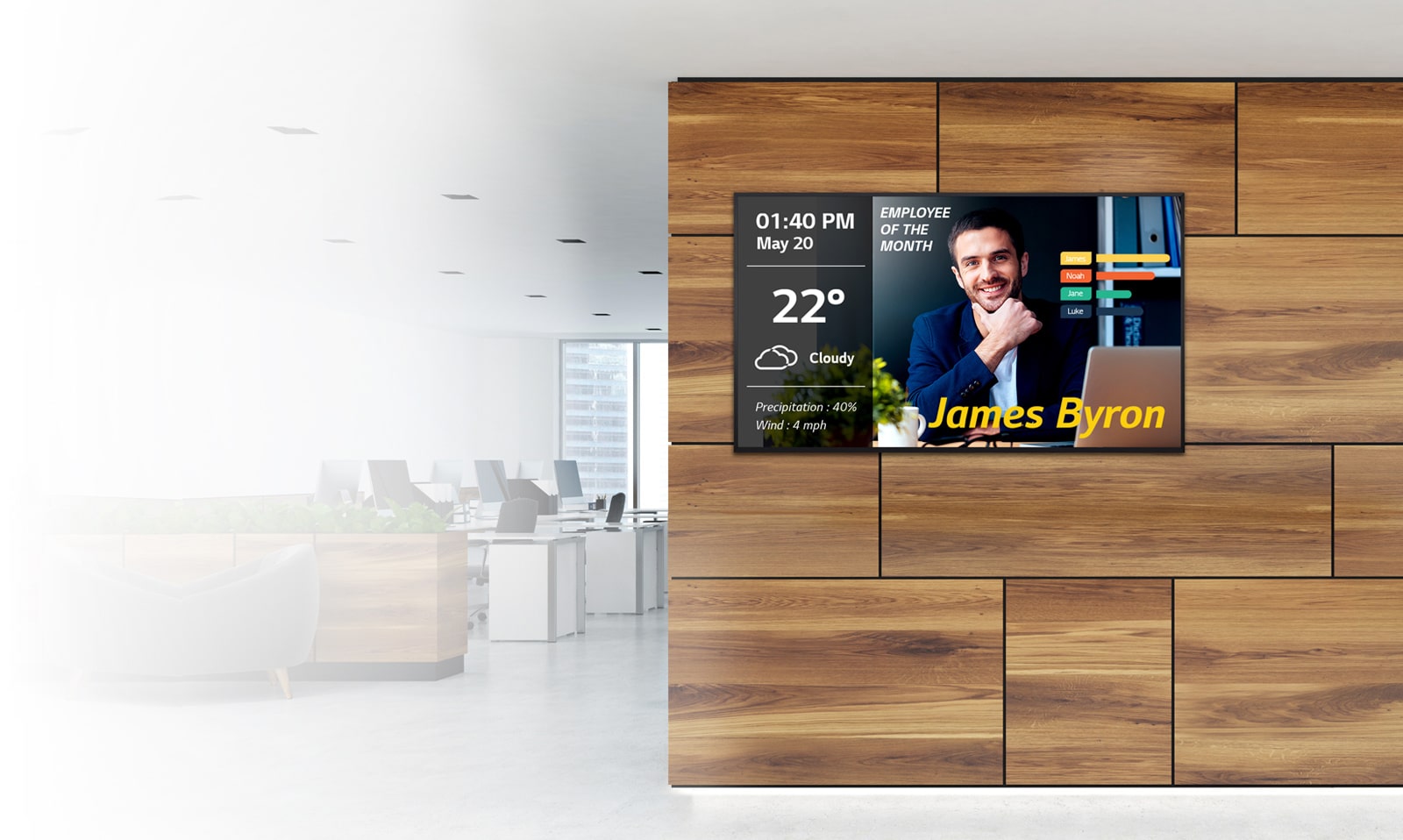 LG UHD Signage Provides Information Effectively1