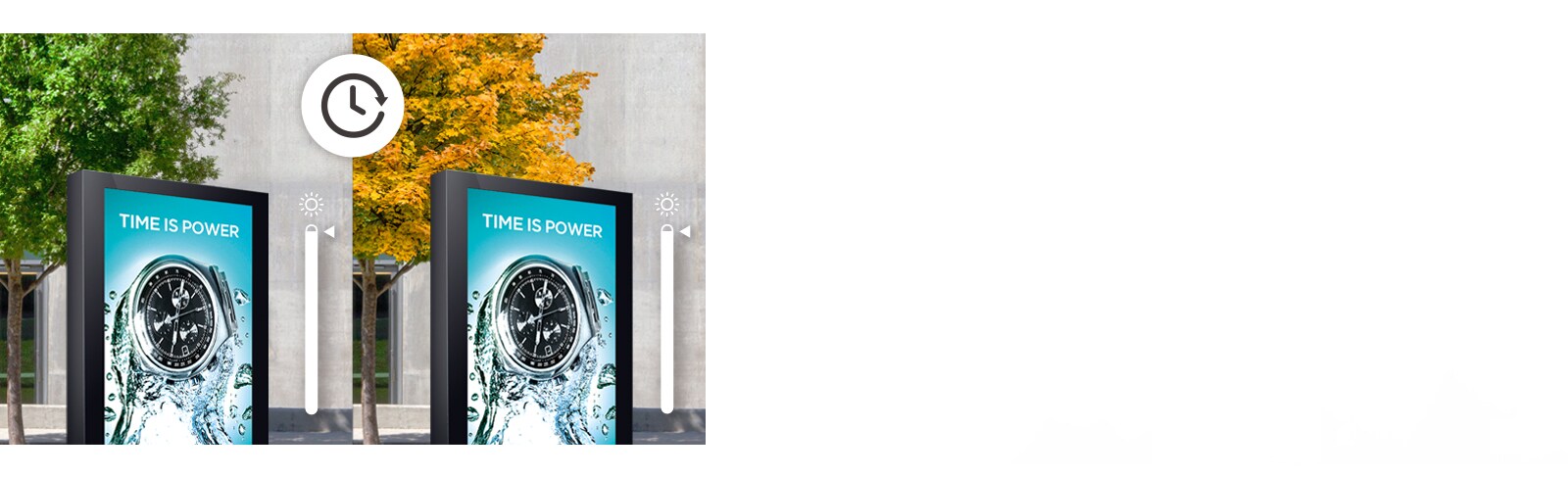 The XF3ES minimizes the change of the panel’s brightness over time.