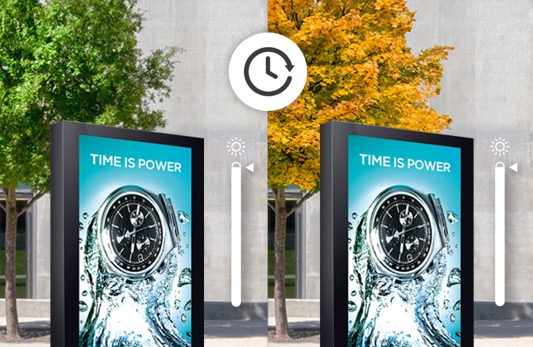 The XF3ES minimizes the change of the panel’s brightness over time.