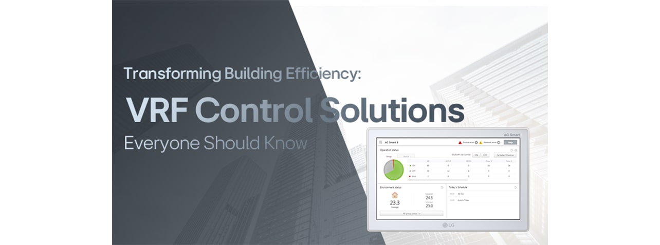 AC Smart 5 interface promoting VRF control solutions for transforming building energy efficiency