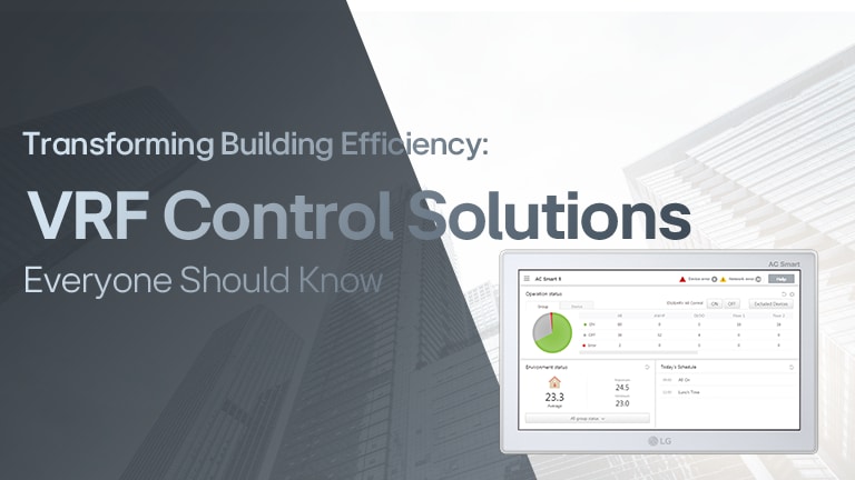AC Smart 5 interface promoting VRF control solutions for transforming building energy efficiency