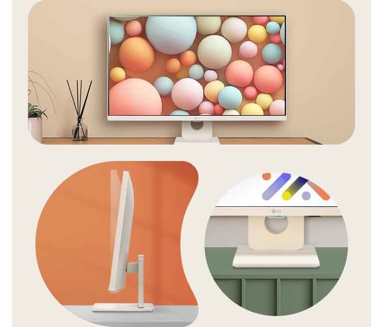 Stylish space-saving design.	