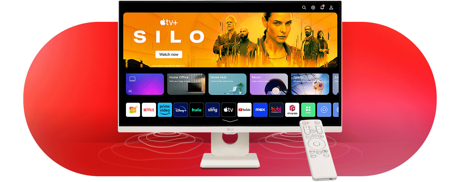 webOS 23 new home.	
