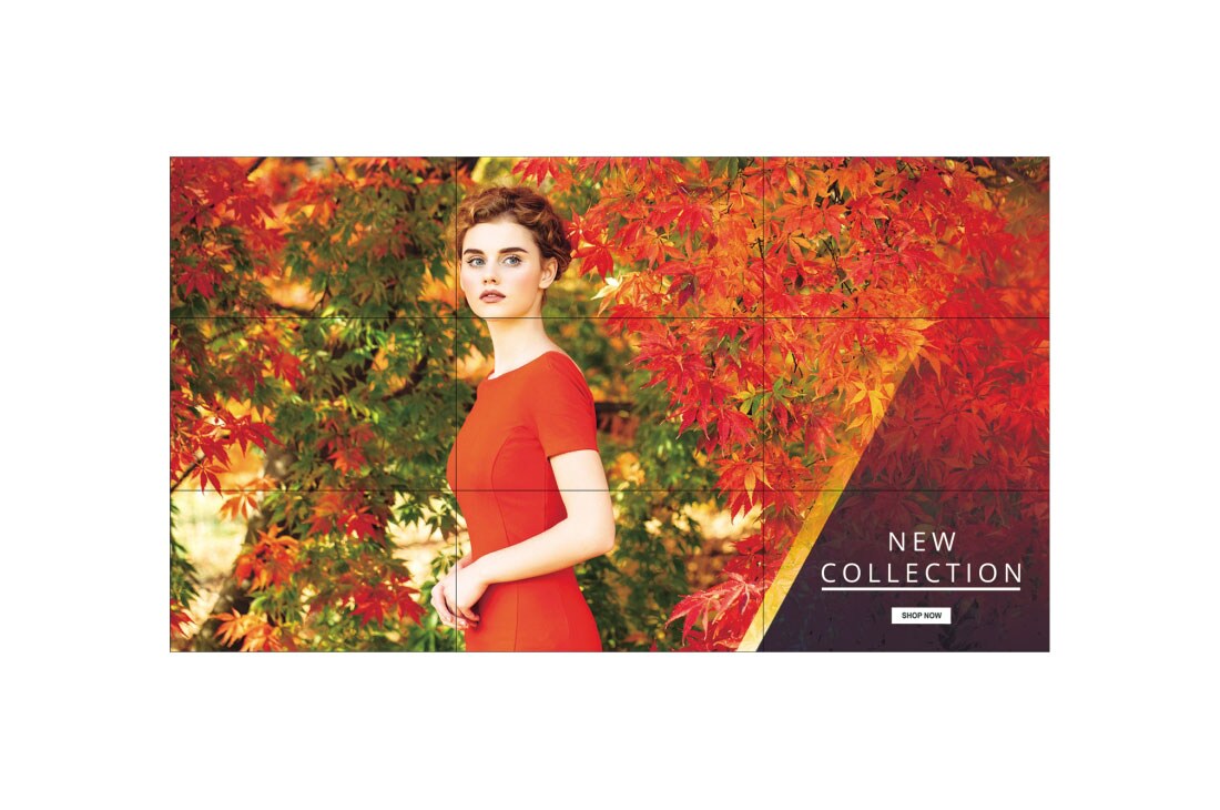LG 55'' 700 nits  FHD  0.9mm Even Bezel Video Wall, 55VH7E
