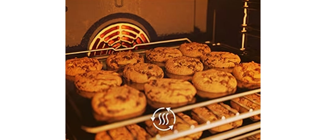 This is an image of cookies being baked.