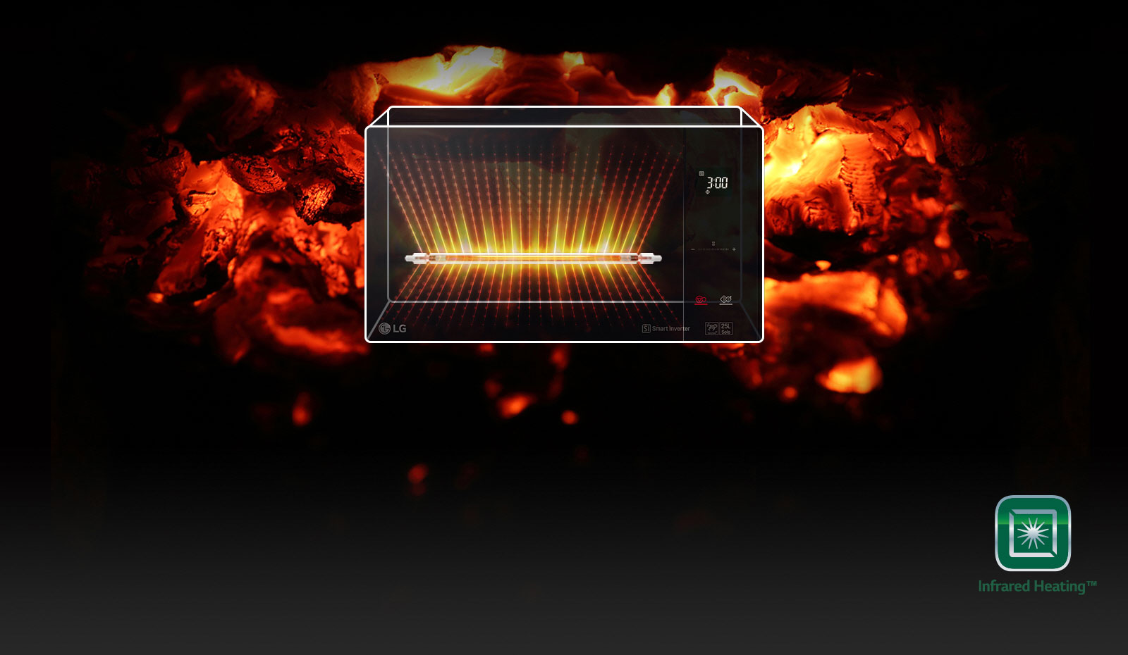 Healthy Cooking <br>with Charcoal Lighting Heater™