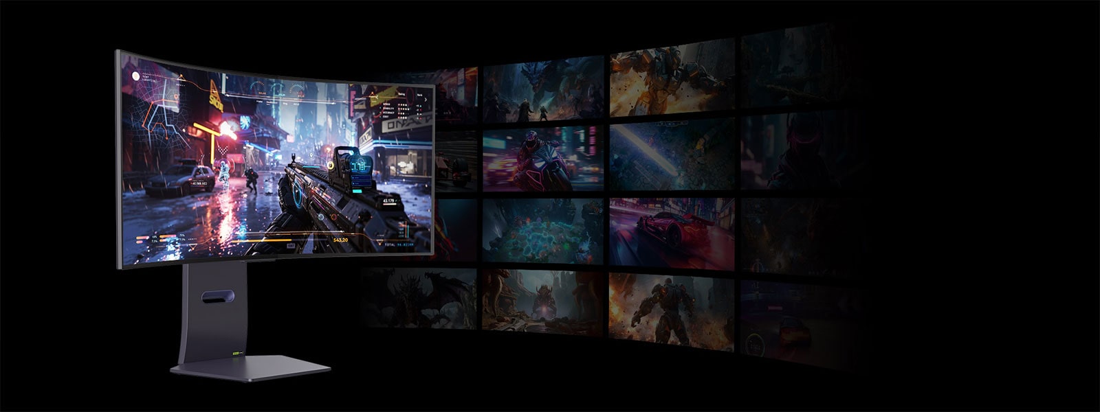 A 21:9 ultrawide gaming monitor from UltraGear allows you to enjoy a wider variety of games more easily than a 32:9 monitor, as many more games support the 21:9 aspect ratio.	