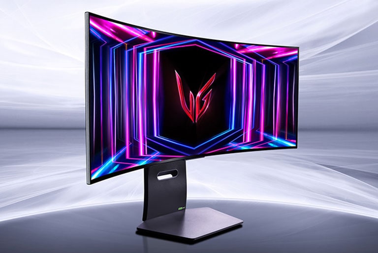Product image of UltraGear OLED 34GS95QE gaming monitor.	